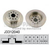 J3312040 NIPPARTS Гальмівний диск