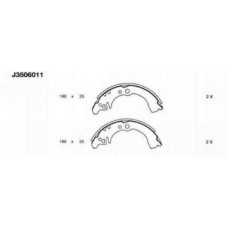 J3506011 NIPPARTS Комплект гальмівних колодок