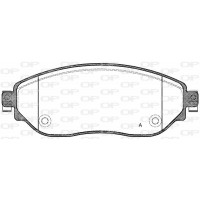 BPA1617.08 OPEN PARTS Комплект гальмівних колодок дисковий гальм