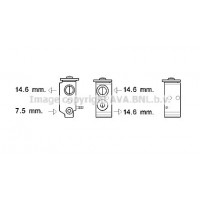 KA1277 AVA QUALITY COOLING Розширювальний клапан кондиціонера