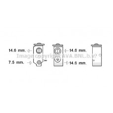 KA1277 AVA QUALITY COOLING Розширювальний клапан кондиціонера
