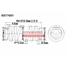 DCS774201 DYNAMATRIX Пружина ходової частини