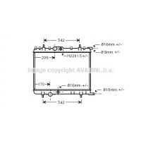 PE2300 AVA QUALITY COOLING Радіатор охолодження двигуна