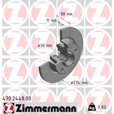 470.2448.00 ZIMMERMANN Гальмівний диск