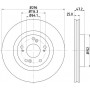 MDC2122 MINTEX Гальмівний диск