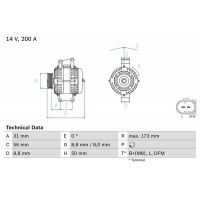 0 986 045 420 BOSCH Генератор