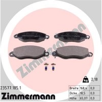 23577.185.1 ZIMMERMANN КомплеК т гальмівних колодок, дискове гальмо
