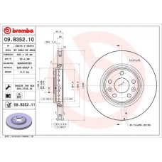 09.B352.11 BREMBO Гальмівний диск