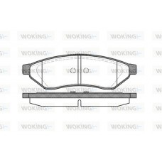 P11493.00 WOKING Комплект гальмівних колодок дисковий гальм