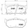 8DB 355 006-281 HELLA Комплект гальмівних колодок дисковий гальм