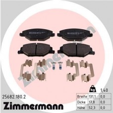 25682.180.2 ZIMMERMANN Комплект гальмівних колодок дисковий гальм