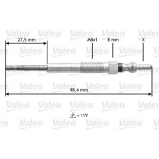 345175 VALEO Свічка розжарювання