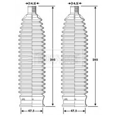 BSG3428 BORG & BECK Комплект пильника рульове управління