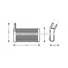 AU6131 AVA QUALITY COOLING Теплообмінник обігрів салону