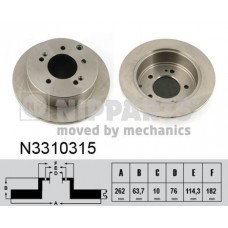 N3310315 NIPPARTS Гальмівний диск
