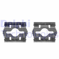 LX0409 DELPHI Комплектуючі колодки дискового гальма