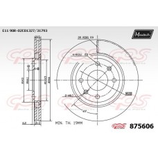 875606 MAXTECH Гальмівний диск