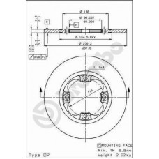 08.2162.10 BREMBO Гальмівний диск