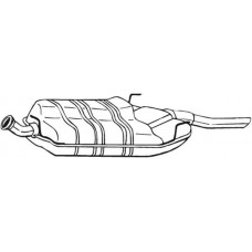 215-831 BOSAL Глушник вихлопних газів кінцевий