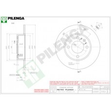 5153 PILENGA Гальмівний диск