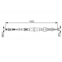 1 987 477 167 BOSCH Тросик, cтояночный тормоз