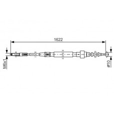 1 987 477 167 BOSCH Тросик, cтояночный тормоз