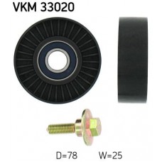 VKM 33020 SKF Паразитный / ведущий ролик, Поліклиновий ремінь