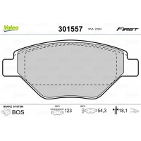 301557 VALEO КомплеК т гальмівних колодок, дискове гальмо