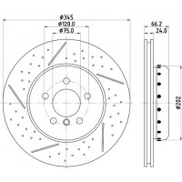 8DD 355 120-781 HELLA Гальмівний диск
