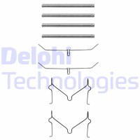 LX0182 DELPHI Комплектуючі колодки дискового гальма
