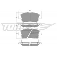 TX 13-88 TOMEX Brakes Комплект гальмівних колодок дисковий гальм