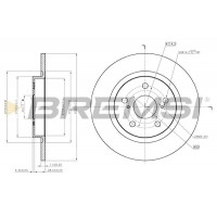 CD7755S BREMSI Гальмівний диск