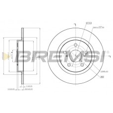 CD7755S BREMSI Гальмівний диск