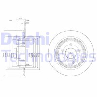 BG3969 DELPHI Гальмівний диск