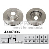 J3307006 NIPPARTS Гальмівний диск