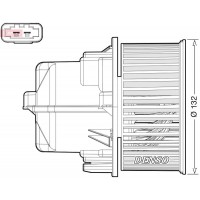 DEA33002 DENSO Вентилятор салону