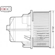 DEA33002 DENSO Вентилятор салону