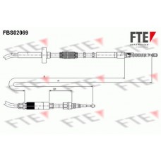 FBS02069 FTE Тросик, cтояночный тормоз