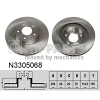 N3305068 NIPPARTS Гальмівний диск