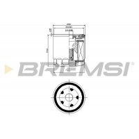 FL0033 BREMSI Масляний фільтр