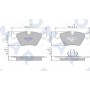 FO 636981 FOMAR Friction Комплект гальмівних колодок дисковий гальм