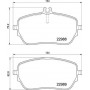P 50 146 BREMBO Комплект гальмівних колодок дисковий гальм