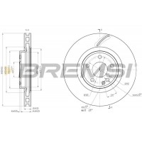 CD8545V BREMSI Гальмівний диск