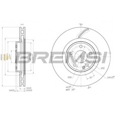 CD8545V BREMSI Гальмівний диск