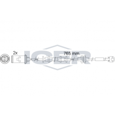 610535 E C ICER Сигналізатор зносу гальмівних колодок