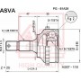 PG-81A29 ASVA Шарнирный комплект, Привідний вал