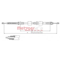 11.5508 METZGER Тросик, cтояночный тормоз