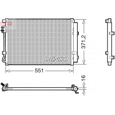 DCN41022 DENSO Конденсатор кондиціонера