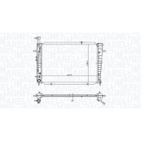 350213173300 MAGNETI MARELLI Радіатор охолодження двигуна