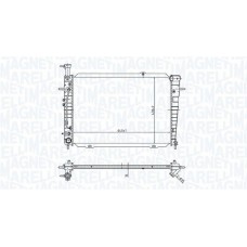 350213173300 MAGNETI MARELLI Радіатор охолодження двигуна
